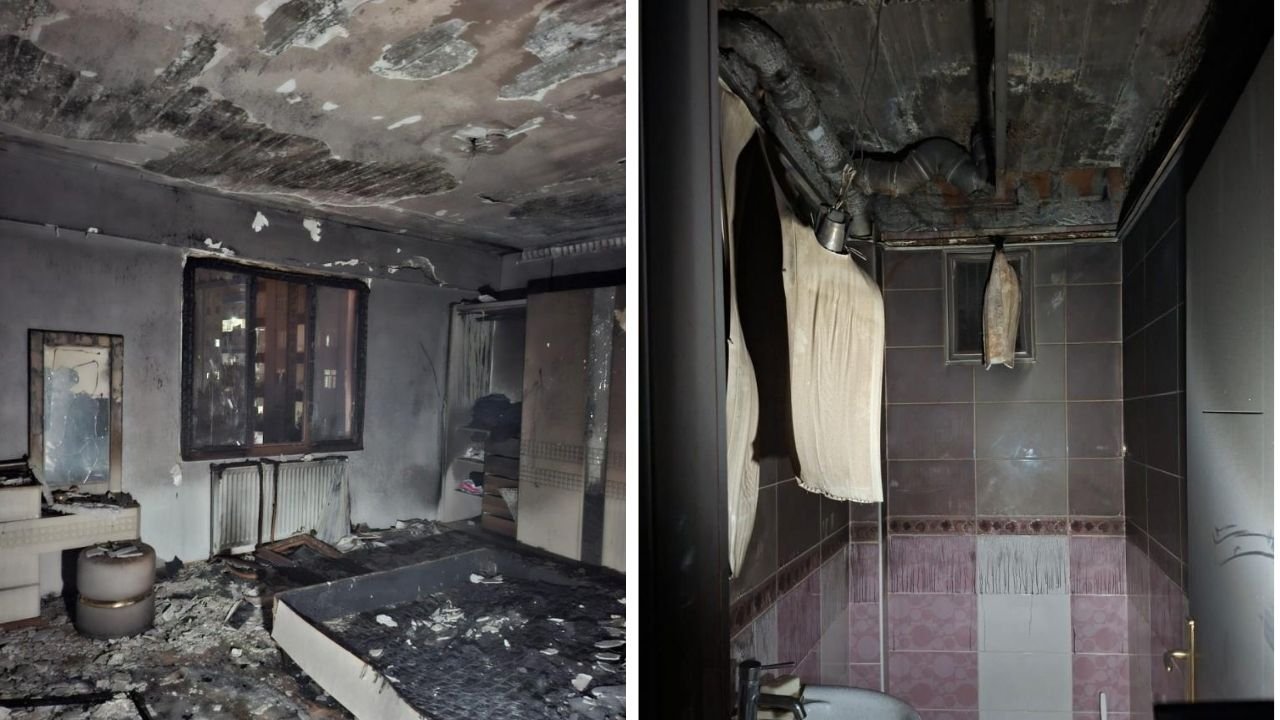 Diyarbakır'da yangın; Bu evden sağ çıkarıldılar