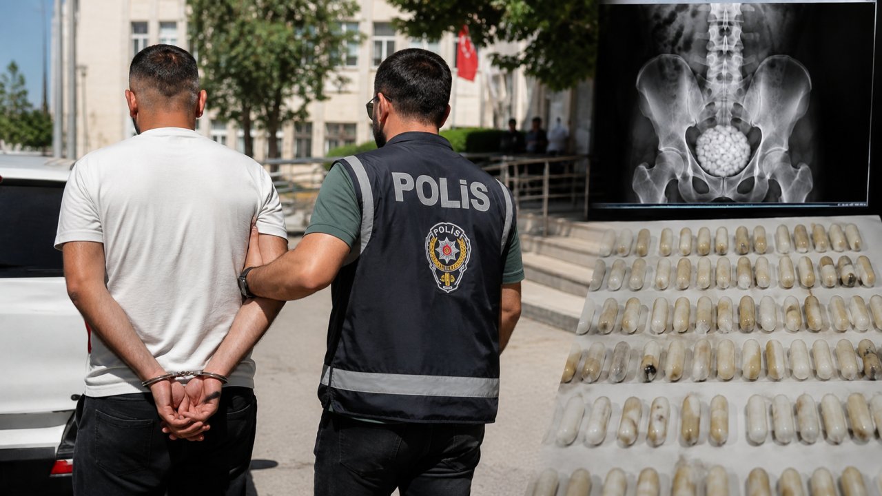 Diyarbakır’da uyuşturucu operasyonu: Midesinden 83 kapsül eroin çıktı