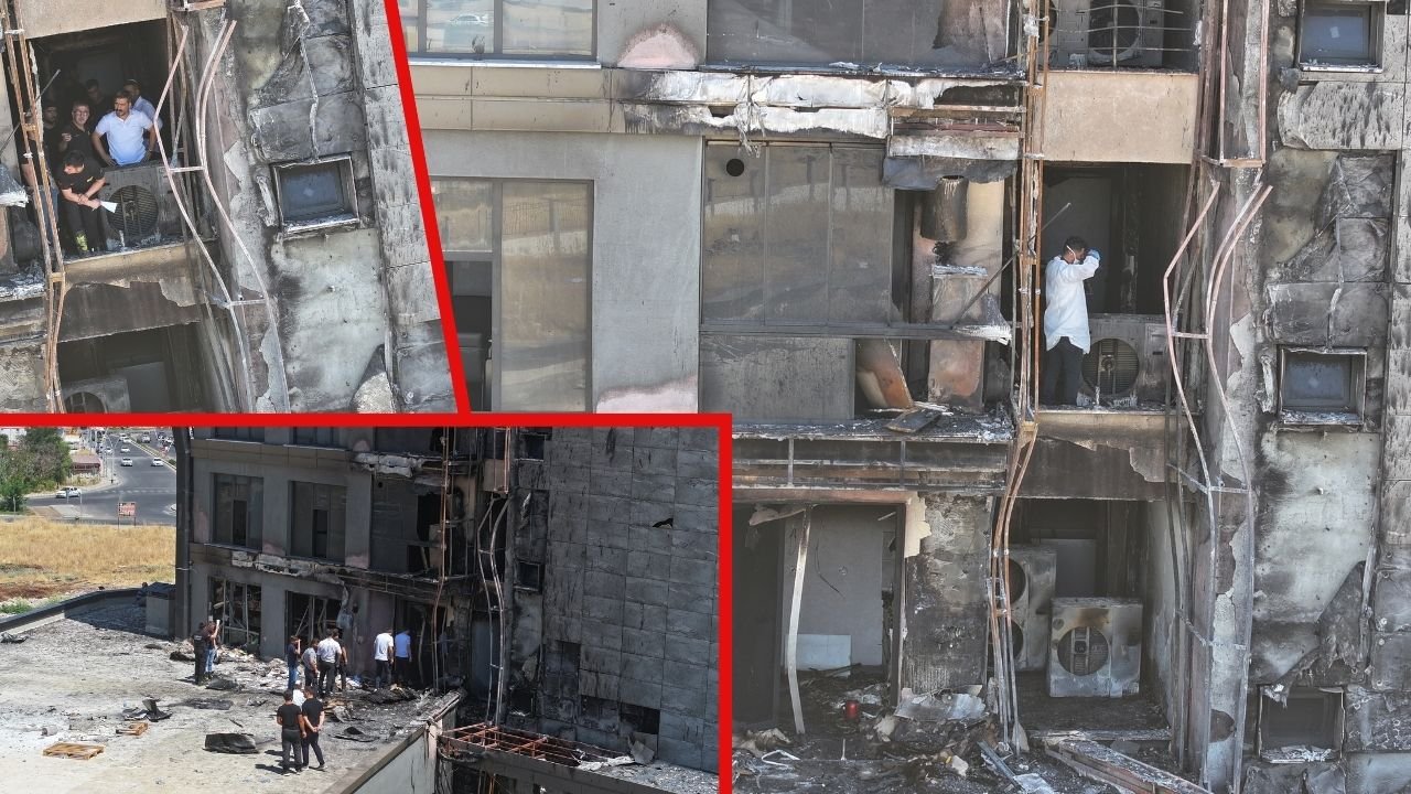 Diyarbakır’da plazadaki yangının nedeni araştırılıyor