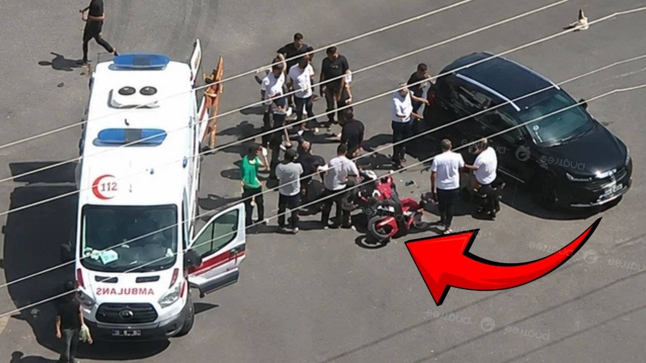 Diyarbakır’da motosiklet ile araç çarpıştı; 1 yaralı