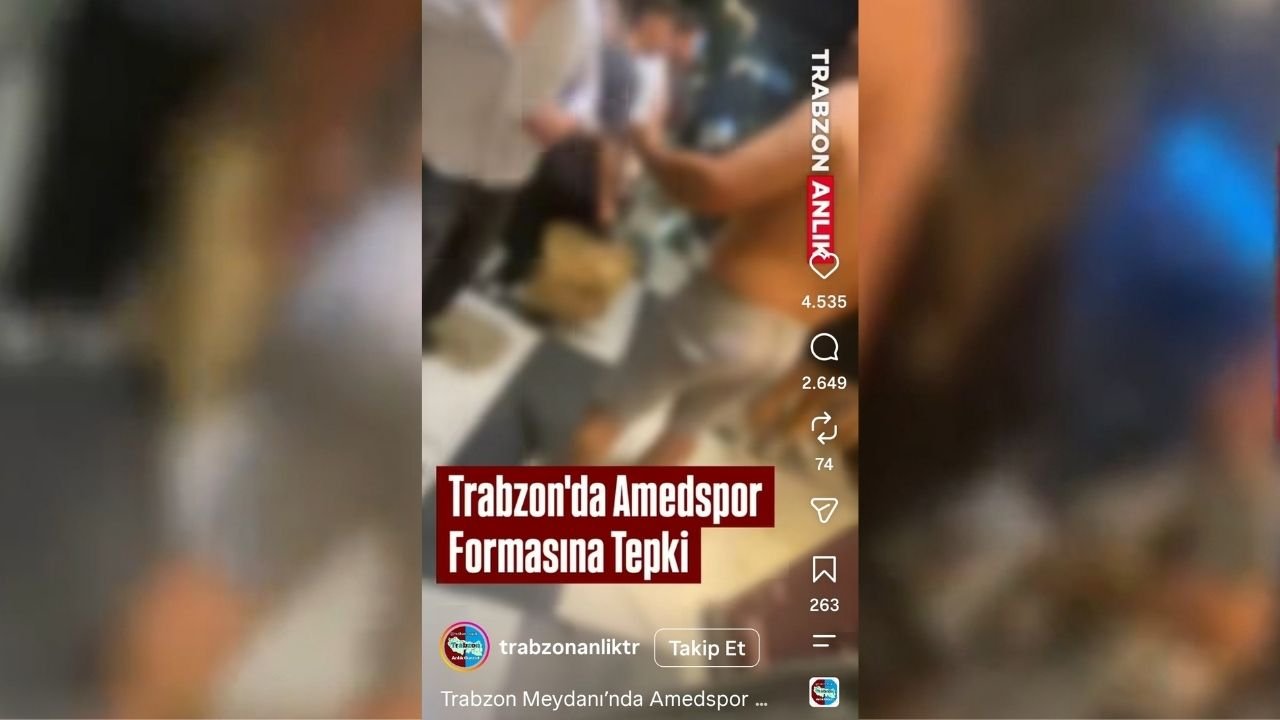 Trabzon’da Amedspor forması gerilimi: Genç kadına saldırı girişimi