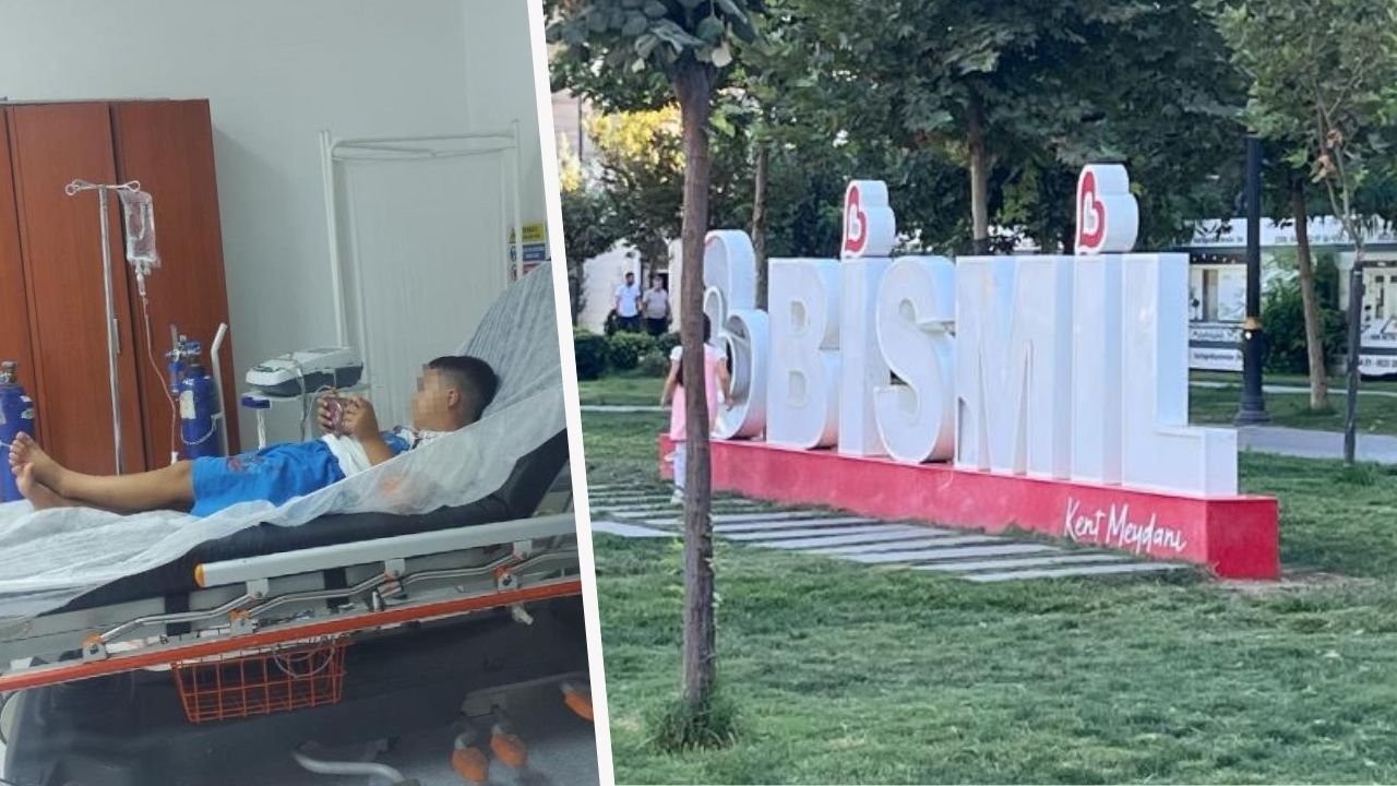 Diyarbakır Bismil’de isim tabelasına dokunan çocuk akıma kapıldı!