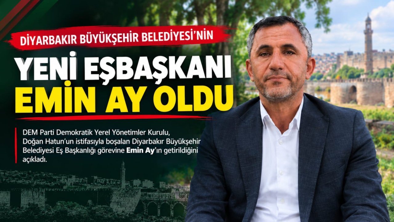 Diyarbakır Büyükşehir Belediyesi’nin yeni eşbaşkanı belli oldu