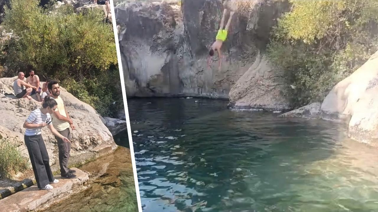 Diyarbakır’ın doğa harikası ‘Aynkebir’de yoğunluk devam ediyor
