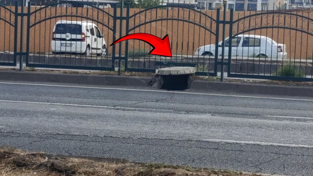 Diyarbakır’da tehlike saçan rögar kapağı onarılmayı bekliyor
