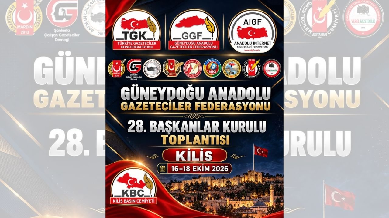 Bölge Gazeteciler Kilis’te toplanıyor; Gündem Yerel Basının sorunları