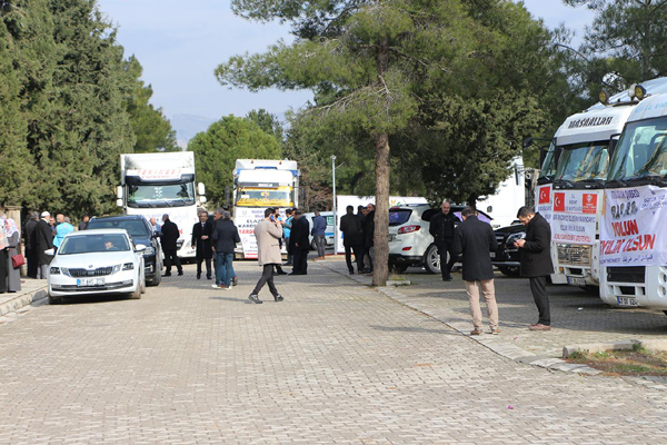 VİDEO HABER - Mardin’den Elazığ ve İdlib’e yardım TIR’ları gönderildi