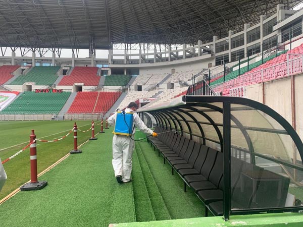 Yeni Diyarbakır Stadyumu dezenfekte edildi