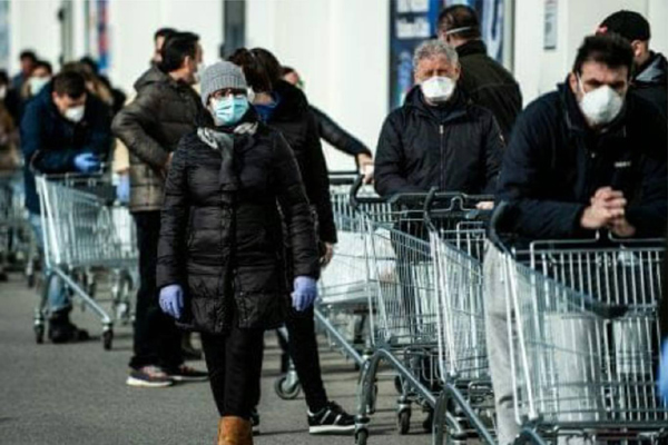 Marketlerdeki korona virus tehlikesine dikkat