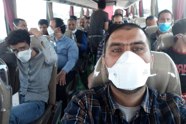 Diyarbakır’a getirilen 81 işçi yurda yerleştirildi