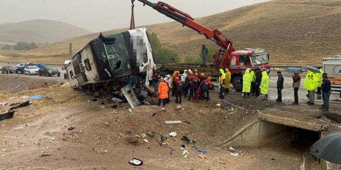 Sivas'taki otobüs kazasında ölü sayısı arttı