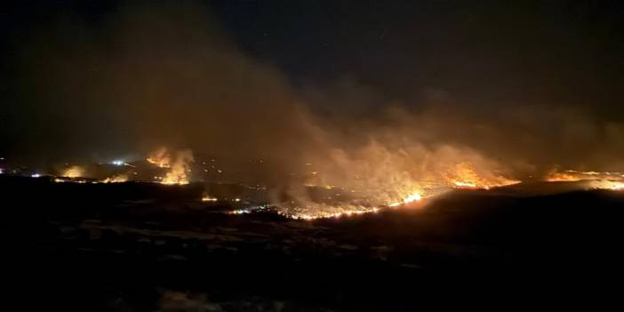 Diyarbakır 4. Sanayi Sitesi civarında korkutan yangın