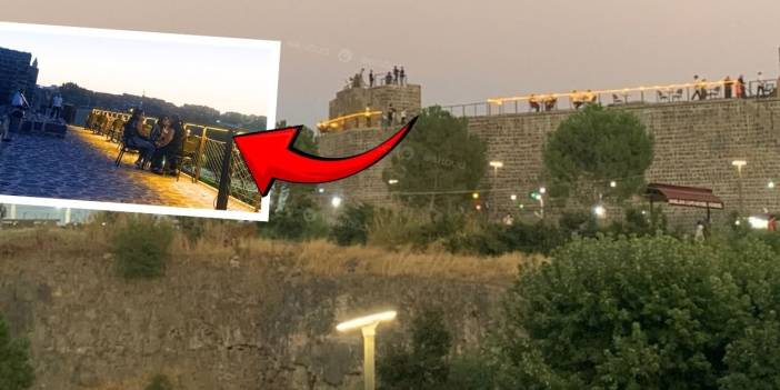 Diyarbakır'da tepki çeken uygulama; Surların üstü kafe yapıldı