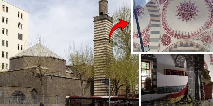 Diyarbakır Nebi Camisi’nde tepki çeken olay; Ödenek bitti, onarım yarım kaldı