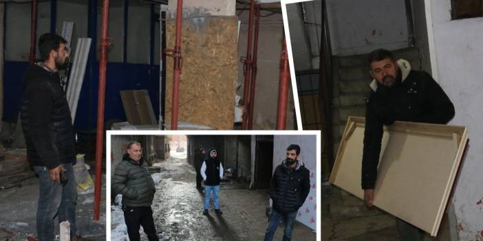 Diyarbakır’da çaresizlik isyanı; Kolonları çatlayan binayı güçlendirip tahliyeye başladılar!