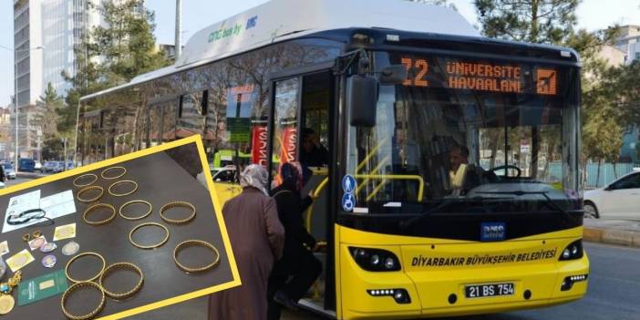 Diyarbakır’da otobüste unutulan çantadan servet çıktı!