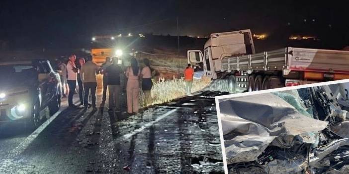 Diyarbakır Lice’de otomobil tır ile çarpıştı: 2 ölü