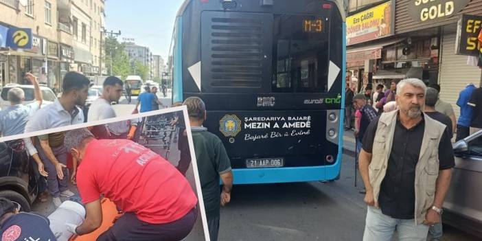 Diyarbakır’da Belediye Otobüsü pazarcı esnafına çarptı